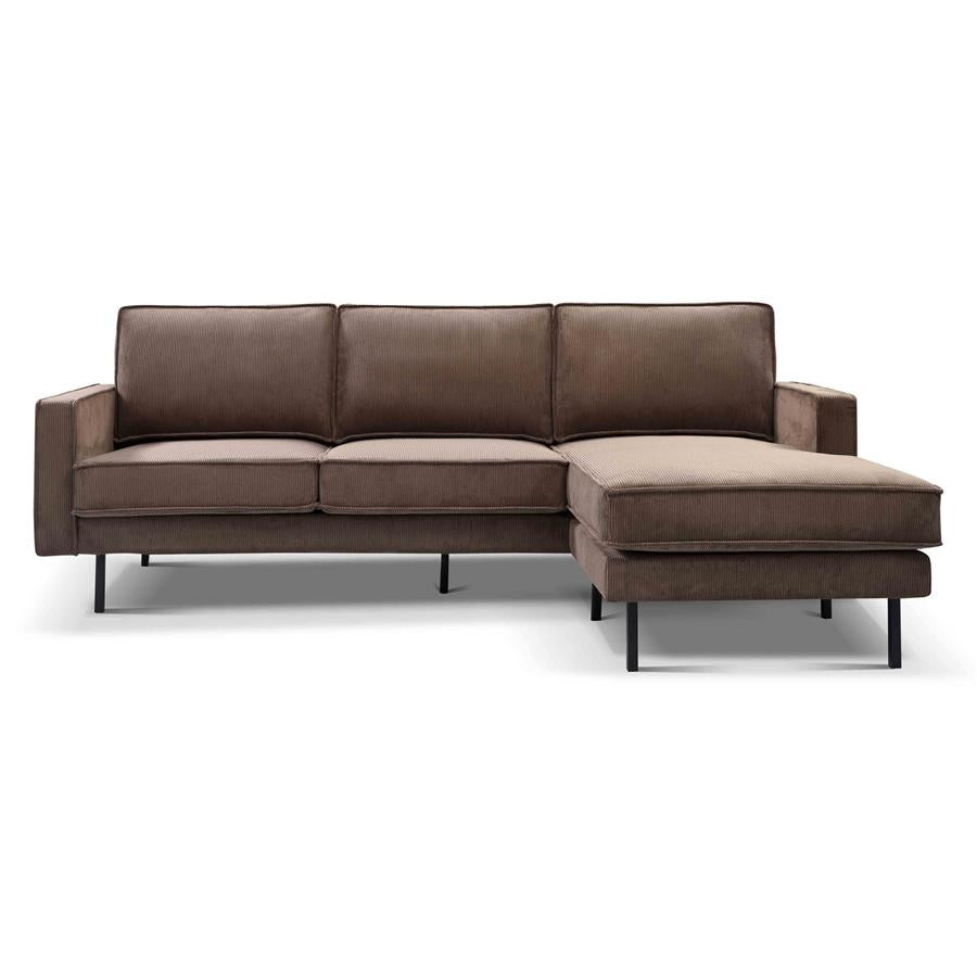 Tower Living Hoekbank Derby – 2,5-Zits met Chaise Longue Links of Rechts – Lara Stof